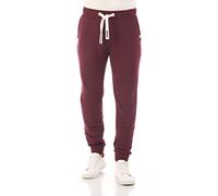 riverso Pantalon de survêtement RIVTim pour Homme - Pantalon de Jogging - Pantalon de Sport - Pantalon de Loisirs - Uni - Coton - Noir, Gris, Rouge, Marron, Vert, Bleu - Rouge - XX-Large