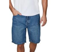 riverso RIVAshton Short en jean pour homme, coupe ample, en coton, couleur unie, bleu, gris, tailles S, M, L, XL, XXL, Bleu moyen denim (M288), S