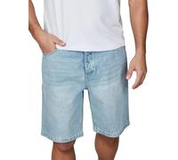 riverso RIVAshton Short en jean pour homme, coupe ample, en coton, couleur unie, bleu, gris, tailles S, M, L, XL, XXL, Bleu clair denim (L185), XL