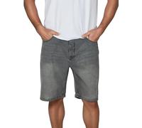 riverso RIVAshton Short en jean pour homme, coupe ample, en coton, couleur unie, bleu, gris, tailles S, M, L, XL, XXL, Grey Denim (G126), S