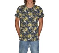 riverso RIVBill T-shirt pour homme - Coupe droite - Col rond - Manches courtes - Motif hawaïen - Imprimé intégral - 100 % coton - Bleu, vert, bleu marine, noir - Tailles S, M, L, XL, XXL, 3XL, 4XL