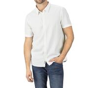 riverso RIVCarlo Chemise en lin à manches courtes pour homme Coupe droite Chemise d'été Chemise d'été Chemise en lin Chemise boutonnée Uni Blanc Beige Bleu Vert S M L XL XXL 3XL 4XL 5XL, Blanc., XL