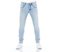 riverso RIVCaspar Jean pour Homme Coupe Slim Look usé Coton Denim Stretch Noir Bleu Gris W29 W30 W31 W32 W33 W34 W36 W38 - Bleu - 31W x 34L