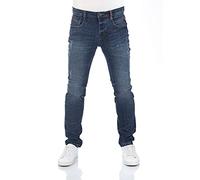 riverso RIVCaspar Jean pour Homme Coupe Slim Look usé Coton Denim Stretch Noir Bleu Gris W29 W30 W31 W32 W33 W34 W36 W38 - Bleu - 38W x 32L