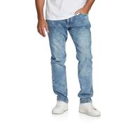 riverso RIVChris Jeans pour homme coupe droite en coton denim stretch noir bleu gris W29 W30 W31 W32 W33 W34 W36 W38 W40, 31W / 34L