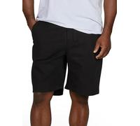 riverso RIVConnor Short chino stretch pour homme Coupe droite Taille élastique Uni Noir Beige Marine Vert S M L XL XXL 3XL 4XL 5XL, Noir , 3XL