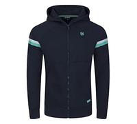 riverso RIVDanilo Veste à capuche pour homme avec fermeture éclair à capuche Veste à capuche en coton Noir Gris Bleu Rouge Vert S M L XL XXL 3XL 4XL 5XL, bleu marine, XXXXL