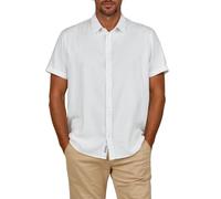 riverso RIVEmilio Chemise en lin pour homme - Manches courtes - Coupe droite - Chemise d'été - Uni - Blanc, beige, bleu, vert, bleu marine - Tailles S, M, L, XL, XXL, 3XL, 4XL, 5XL