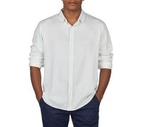 riverso RIVFabrizio Chemise en lin à manches longues pour homme Coupe droite Chemise d'été Uni Blanc Marine Beige Bleu Vert S M L XL XXL 3XL 4XL 5XL