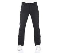 riverso RIVFalko Pantalon jean extensible, pour les hommes, style denim, noir, bleu, gris, tour de taille 29 et 40, entrejambe 30 et 36, Black Denim (B122), 34W / 32L