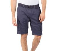 riverso RIVJoko Short cargo stretch pour homme avec ceinture Coupe droite Tailles S M L XL XXL 3XL 4XL 5XL, bleu marine, S