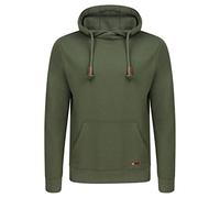 riverso RIVJulian Pull à Capuchon pour Homme avec Poche Kangourou et col croisé en Coton, Sweat-Shirt, Hoodie, Gris Vert Rouge Bleu Noir S M L XL 2XL 3XL 4XL 5XL - Vert - Large