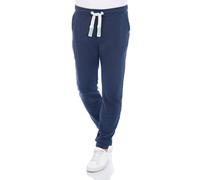 Riverso RIVLino Pantalon de Jogging Long en Coton pour Homme - Coupe Droite, Survêtement, Loisirs, Sport - Gris, Rouge, Bleu, Noir, Vert - Tailles S à 5XL, Bleu Marine