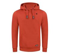 riverso RIVLinus - Sweat à Capuche pour Homme avec Poches Kangourou, Regular Fit, uni, 80% Coton, Gris, Marron, Vert, Rouge, Bleu, Noir, S - 5XL -Rusty Ochre Red (15401), XXXXXL