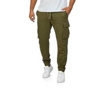 Riverso RIVLoris Pantalon de Jogging Cargo en Coton pour Homme - Coupe Droite, Sport et Loisirs - Poches - Rouge, Bleu, Noir, Vert Ivy - Tailles S à 5XL, 4XL