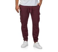 riverso RIVLoris Pantalon de jogging cargo long en coton pour homme Coupe droite Pantalon de sport Pantalon de loisirs Poches Rouge Bleu Noir Vert S M L XL XXL 3XL 4XL 5XL
