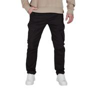 riverso RIVNick Pantalon cargo long pour homme, coupe fuselée, avec poches, extensible, noir, vert, beige, marron, 30, 31, 32, 33, 34, 36, 38, 40, 42, Noir , 40