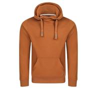 Riverso RIVniklas Pull à capuche pour homme avec capuche et poche kangourou, col croisé régulier, uni, coton, gris, marron, vert, rouge, bleu, noir, S, M, L, XL, 2XL, 3XL, 4XL, 5XL - Marron - XXXXXL