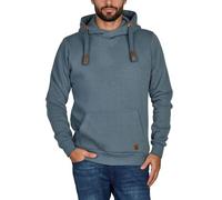 Riverso RIVniklas Pull à capuche pour homme avec capuche et poche kangourou, col croisé régulier, uni, coton, gris, marron, vert, rouge, bleu, noir, S, M, L, XL, 2XL, 3XL, 4XL, 5XL, Bleu trouble, 3XL