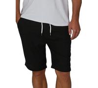 riverso RIVOliver - Short d'été en lin pour homme - Coupe droite - Longueur genou - Couleur unie - Blanc, bleu, marine, beige, noir, vert, tailles S, M, L, XL, XXL, 3XL, 4XL, 5XL, Noir , 3XL