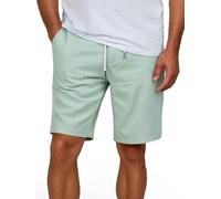 riverso RIVOliver - Short d'été en lin pour homme - Coupe droite - Longueur genou - Couleur unie - Blanc, bleu, marine, beige, noir, vert, tailles S, M, L, XL, XXL, 3XL, 4XL, 5XL, vert menthe pastel