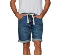 riverso RIVPaul Short en Jean pour Homme, Coupe Droite, Coton, Bermuda, Gris, Bleu, Clair, Bleu, Noir, W30 - W42 - Middle Blue Denim (M190) - W32
