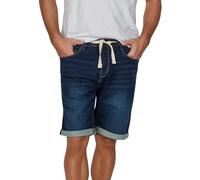 riverso RIVPaul Short en Jean pour Homme, Coupe Droite, Coton, Bermuda, Gris, Bleu, Clair, Bleu, Noir, W30 - W42 - Dark Blue Denim (D147) - W30