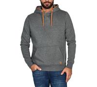 riverso RIVSandro Sweat à capuche pour homme avec poches kangourou - Coupe droite - Uni - Coton - Noir - Gris - Bleu - Rouge - Vert - Beige - Marron - Tailles S M L XL 2XL 3XL 4XL 5XL, Grey Melange