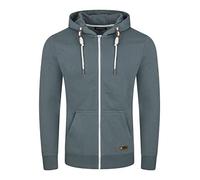 riverso RIVThilo Veste à capuche pour homme avec fermeture éclair Coupe droite Gris Marron Vert Rouge Bleu Noir Beige S M L XL XXL 3XL 4XL 5XL, Bleu turbid, XXL