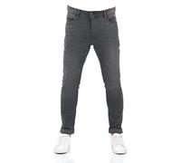 riverso RIVToni Pantalon en jean pour homme Coupe fuselée Coton Denim Stretch Noir Bleu Gris W29 W30 W31 W32 W33 W34 W36 W38 W40, Gris denim (G121), 32W x 34L