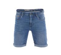 riverso RIVUdo Short en jean stretch pour homme - Coupe droite - Bermuda d'été - Couleur unie - Gris - Bleu - Noir - Tailles 30, 31, 32, 33, 34, 36, 38, 40, 42, 44, 46, Bleu moyen denim (M214), 46