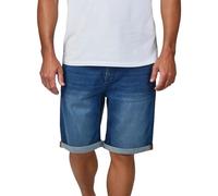 riverso RIVUdo Short en jean stretch pour homme - Coupe droite - Bermuda d'été - Couleur unie - Gris - Bleu - Noir - Tailles 30, 31, 32, 33, 34, 36, 38, 40, 42, 44, 46, Bleu moyen denim (M214), 44