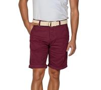 riverso Short Chino RIVHenry pour Homme - Ceinture, Bermuda Short, Court, 98% Coton - Bleu Clair, Bleu foncé, Navy, Rouge, Vert, Orange, Beige, Gris - W30 - W42 - Wine Red (15400) - W 32