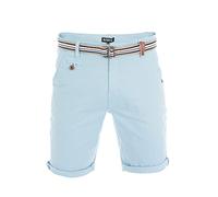 riverso Short Chino RIVKlaas pour Homme, Bermuda, Coupe Droite, 98% Coton, Vert, Rouge, Bleu, Beige, Gris, W30 - W42 - Light Blue-Light Aqua Blue (59200) - W38