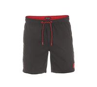 riverso Short de Bain RIVDavid pour Homme - Short de Sport d'été avec Cordon de Serrage - 100% Polyester - Noir Bleu Rouge Vert - S M L XL XXL 3XL 4XL 5XL - Noir - Large