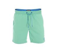 riverso Short de Bain RIVDavid pour Homme - Short de Sport d'été avec Cordon de Serrage - 100% Polyester - Noir Bleu Rouge Vert - S M L XL XXL 3XL 4XL 5XL - Vert - XXXX-Large
