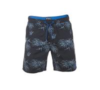 riverso Short de Bain RIVKai Short de Bain pour Homme - Short de Sport - Imprimé avec Cordon de Serrage - 100% Polyester, Black Bright Royal Blue (64004), 3X-Large