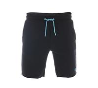 riverso Short de survêtement RIVMax pour homme - Short de sport - En coton - Noir - Rouge - Bleu - Gris - Rose - Vert - S M L XL 2XL 3XL 4XL 5XL, Noir/turquoise., XXL