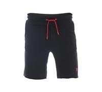riverso Short de survêtement RIVMax pour homme - Short de sport - En coton - Noir - Rouge - Bleu - Gris - Rose - Vert - S M L XL 2XL 3XL 4XL 5XL, Noir/rouge., XXL
