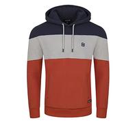 riverso Sweat à capuche RIVJamie pour homme - Avec poches kangourou - Coupe droite - Coton - Tailles S, M, L, XL, XXL, 3XL, 4XL, 5XL, Navy-dawn Grey-rusty Ochre Red, XXXL