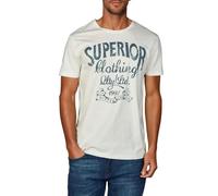 riverso T-Shirt à col Rond pour Homme Rivleon Col en O T-Shirt à Manches Courtes T-Shirt imprimé Coupe Droite 100% Coton Vert Bleu Blanc Gris Rouge Orange S M L XL 2XL 3XL 4XL 5XL - Blanc - Large
