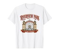 Riverview Amusement Park Chicago Illinois Nostalgie T-Shirt Graphique avec Valeur