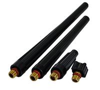 RIVERWELD Bouchons Arrière TIG 41V33 41V35 41V24 41V24L Extra longue Moyenne courte Compatible pour DB PTA SR WP 9 20 25 Accessoires Torche de Soudage TIG Lot de 4 Pièce