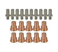 RIVERWELD Bouchons de plasma BINZEL de 1,0 mm 742.0083 et électrode de plasma 15,5 - Zr 742.0016 pour la torche de coupe au plasma PSB31KK, paquet de 20