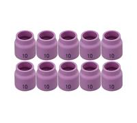 RIVERWELD Buses à gaz TIG courtes en alumine avec lentille en céramique 10# 5/8" 16,0 mm 54N12SW pour torches de soudage TIG QQ300 PTA DB SR WP 17 18 26 - Lot de 10