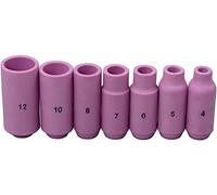 RIVERWELD Buses en Céramique D'alumine TIG 10N44 12#, 10N45 10#, 10N46 8# 12.5mm, 10N47 7# 11.0mm, 10N48 6# 9.5mm, 10N49 5# 8.0mm, 10N50 4# pour SR WP 17 18 26 Torche de soudage TIG 7pcs