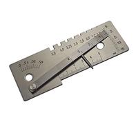 RIVERWELD - Calibre de soudure à coin pour vérifier la soudure - Vérification de la gorge, de la couronne, de la profondeur - Soudure de butée et de filet - Multi - fonction d'inspection