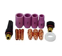 RIVERWELD Corps de Collet Court pour TIG 17CB20 10N23S 10N24S 10N25S Buses en Céramique D'alumine 13N09 5#, 13N10 6#, 13N11 7#, 13N12 8# pour SR WP 17 18 26 Torche de soudage TIG 13pcs