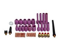 RIVERWELD Corps de Collet pour Diffuseur de Gaz TIG 45V 13N série Buses en Alumine Coupes en Céramique 13N 796F 53N 4#, 5#, 6#, 7#, 8# série pour SR WP 9 20 25 Torche de Soudage TIG 42pcs