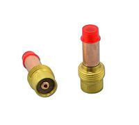 RIVERWELD Corps de Collet pour Diffuseur de Gaz TIG Grand Diamètre 45V26 2.4mm Orifice pour QQ300 PTA DB SR WP 17 18 26 Torche de Soudage TIG 2pcs